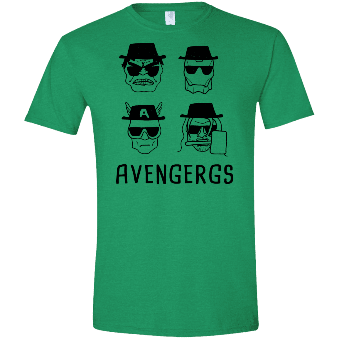 T-Shirts Heather Irish Green / S Avengergs Men's Semi-Fitted Softstyle