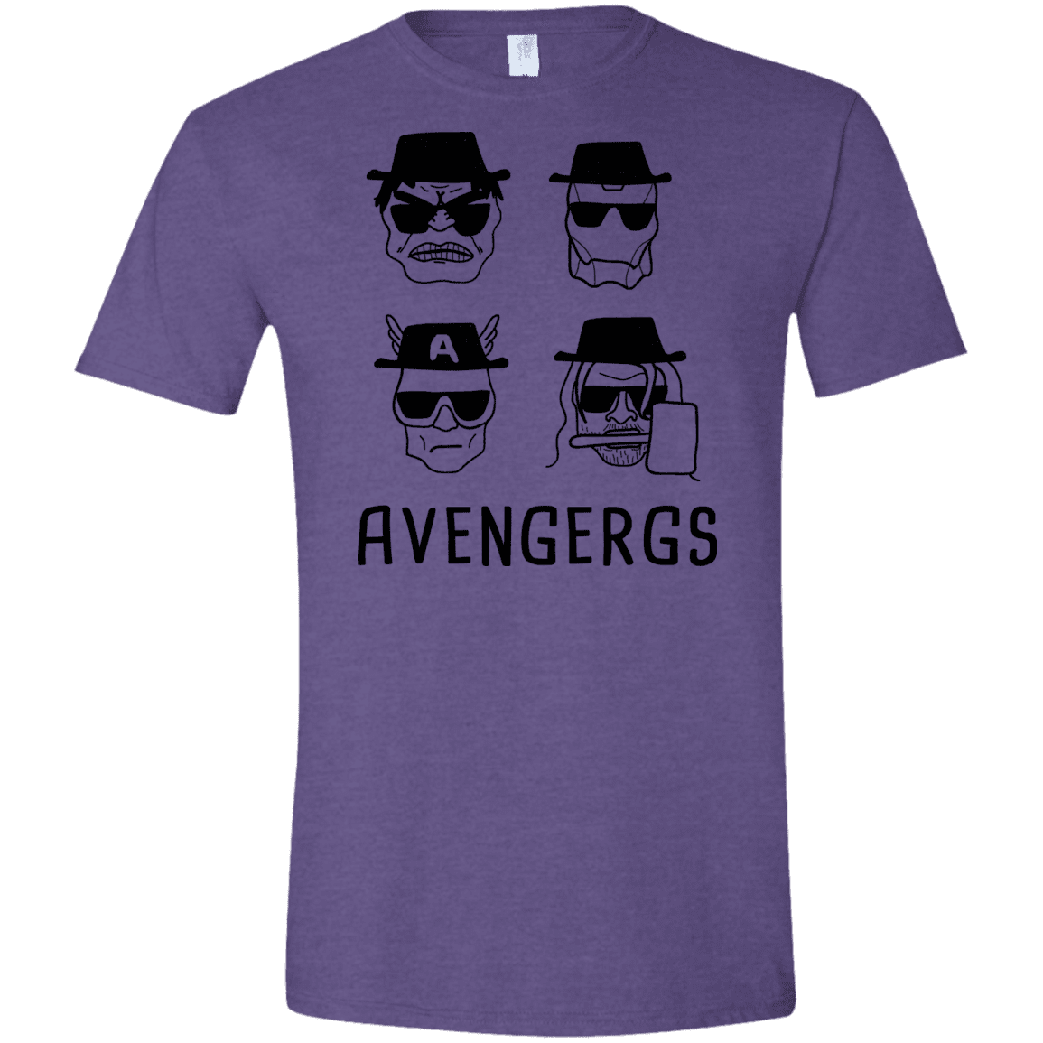 T-Shirts Heather Purple / S Avengergs Men's Semi-Fitted Softstyle