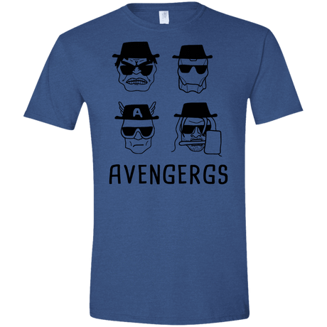 T-Shirts Heather Royal / X-Small Avengergs Men's Semi-Fitted Softstyle
