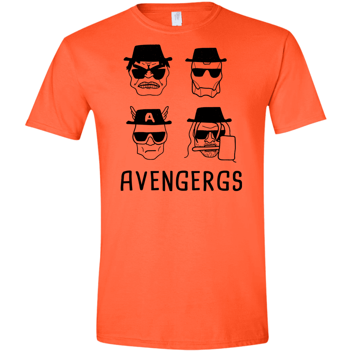 T-Shirts Orange / S Avengergs Men's Semi-Fitted Softstyle