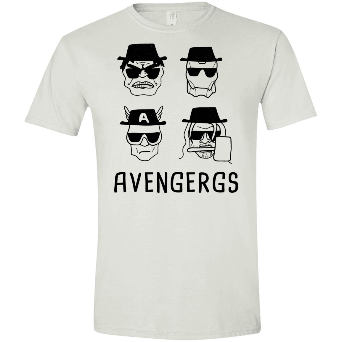 T-Shirts White / X-Small Avengergs Men's Semi-Fitted Softstyle