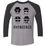 T-Shirts Premium Heather/Vintage Black / X-Small Avengergs Men's Triblend 3/4 Sleeve