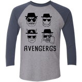 T-Shirts Premium Heather/Vintage Navy / X-Small Avengergs Men's Triblend 3/4 Sleeve