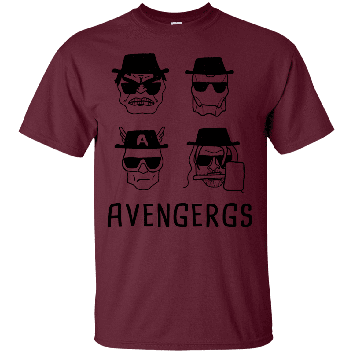 T-Shirts Maroon / S Avengergs T-Shirt