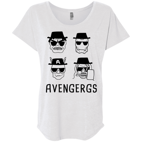 T-Shirts Heather White / X-Small Avengergs Triblend Dolman Sleeve