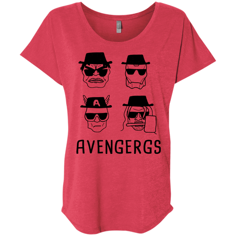 T-Shirts Vintage Red / X-Small Avengergs Triblend Dolman Sleeve
