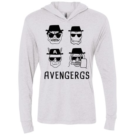 T-Shirts Heather White / X-Small Avengergs Triblend Long Sleeve Hoodie Tee