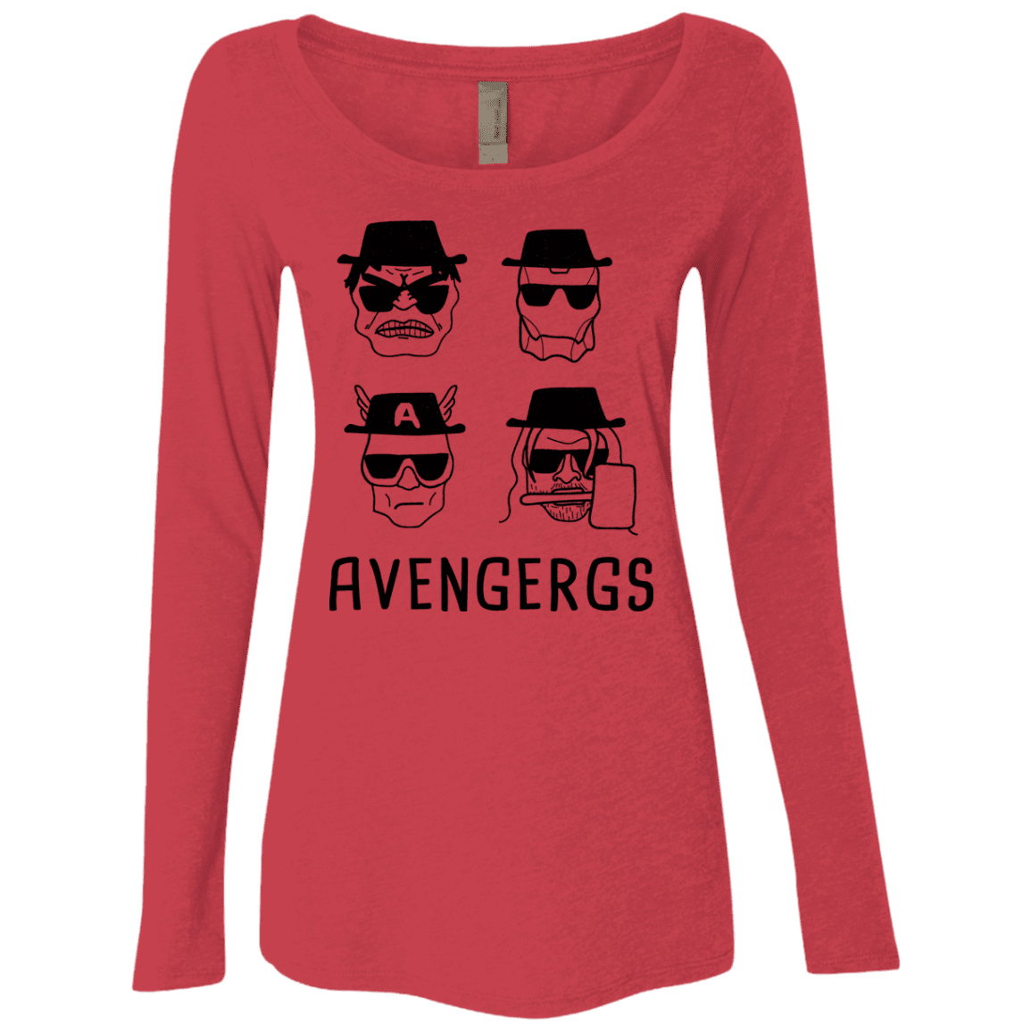 T-Shirts Vintage Red / S Avengergs Women's Triblend Long Sleeve Shirt