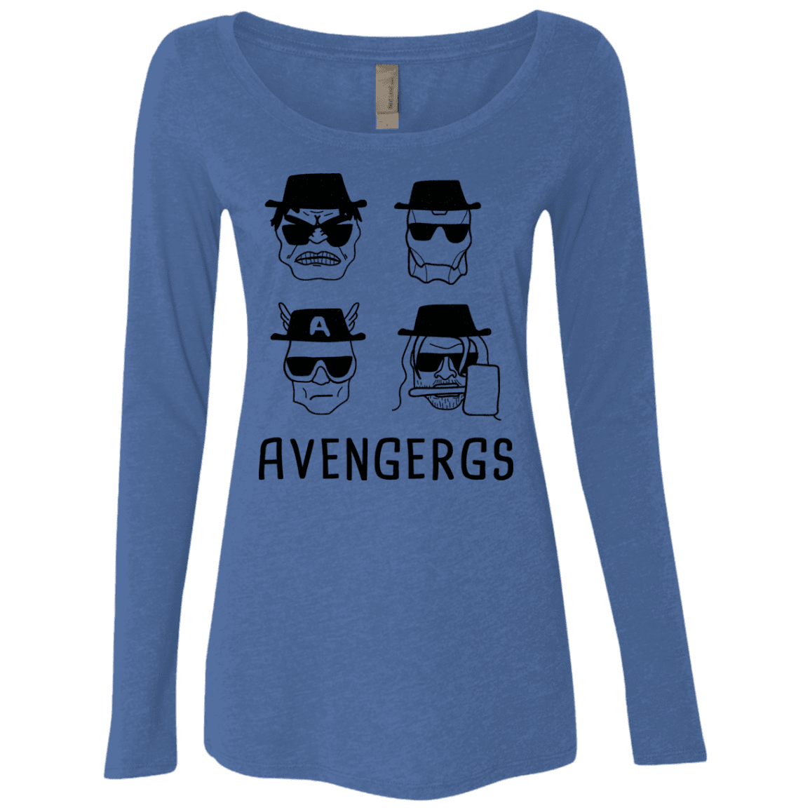T-Shirts Vintage Royal / S Avengergs Women's Triblend Long Sleeve Shirt