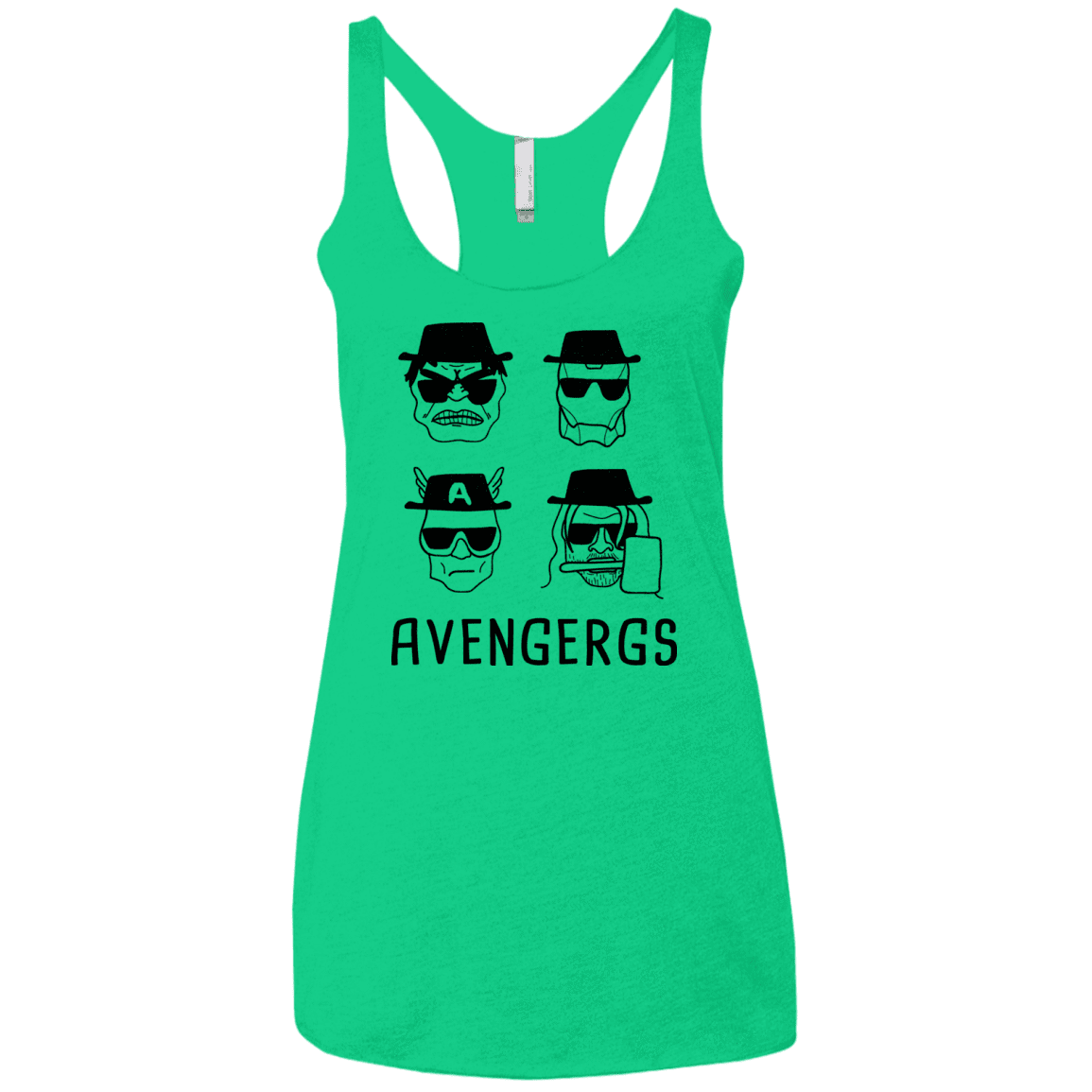 T-Shirts Envy / X-Small Avengergs Women's Triblend Racerback Tank