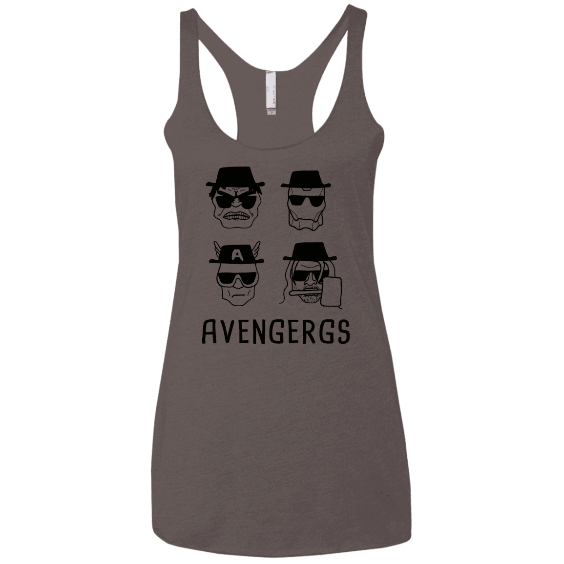 T-Shirts Macchiato / X-Small Avengergs Women's Triblend Racerback Tank