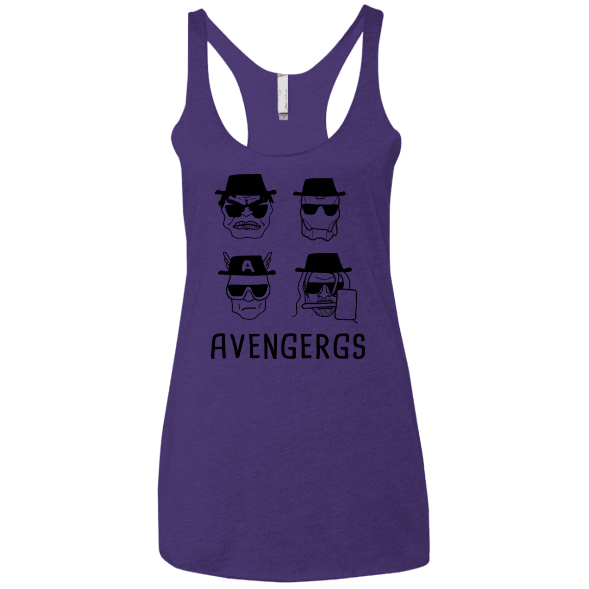 T-Shirts Purple Rush / X-Small Avengergs Women's Triblend Racerback Tank