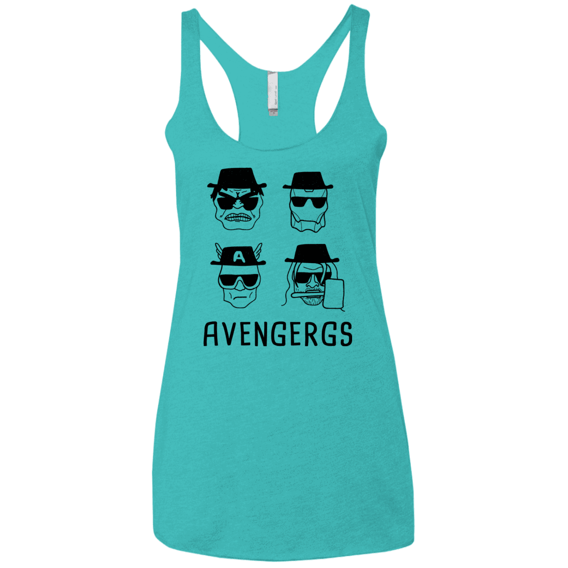 T-Shirts Tahiti Blue / X-Small Avengergs Women's Triblend Racerback Tank
