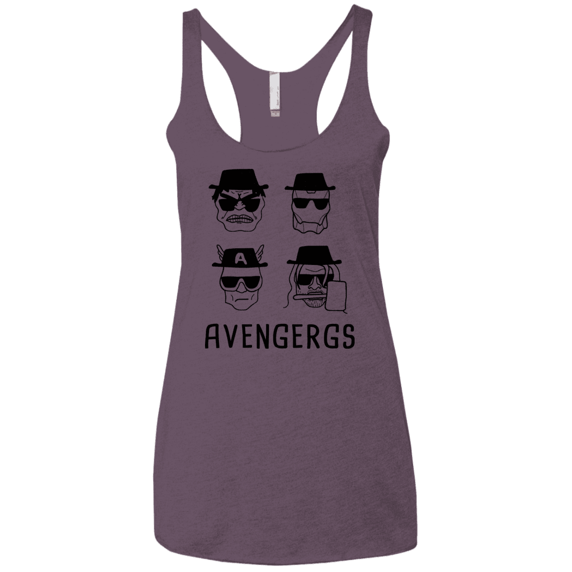T-Shirts Vintage Purple / X-Small Avengergs Women's Triblend Racerback Tank
