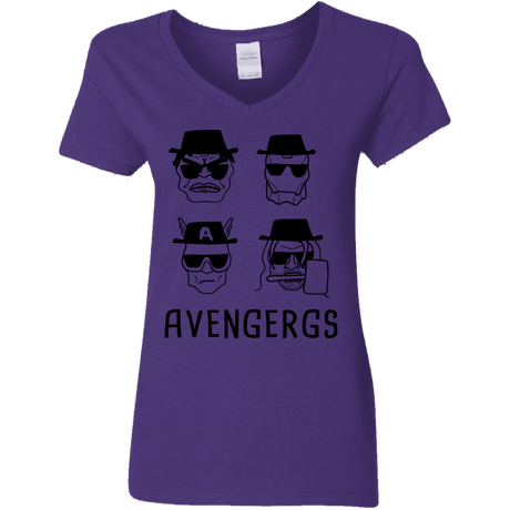 T-Shirts Purple / S Avengergs Women's V-Neck T-Shirt