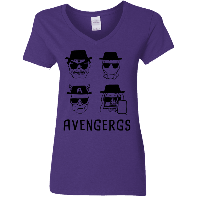 T-Shirts Purple / S Avengergs Women's V-Neck T-Shirt