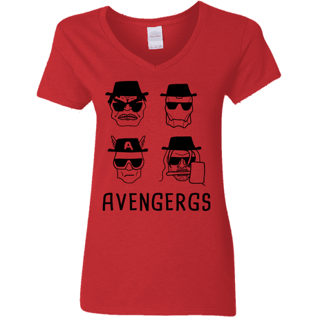 T-Shirts Red / S Avengergs Women's V-Neck T-Shirt