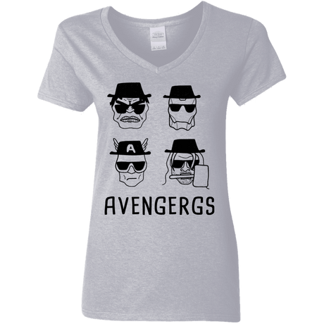 T-Shirts Sport Grey / S Avengergs Women's V-Neck T-Shirt