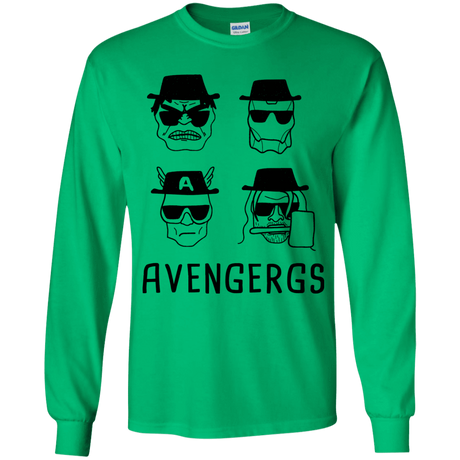 T-Shirts Irish Green / YS Avengergs Youth Long Sleeve T-Shirt