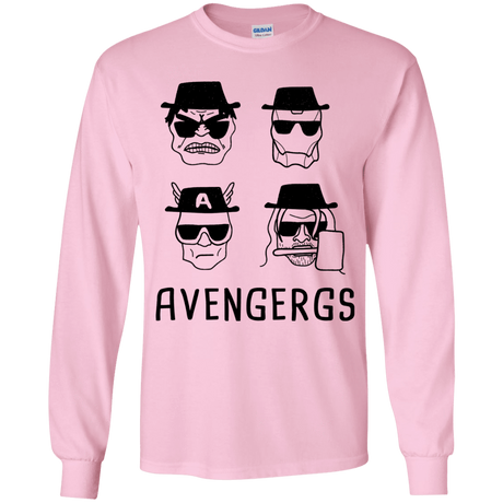 T-Shirts Light Pink / YS Avengergs Youth Long Sleeve T-Shirt