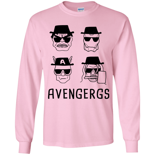 T-Shirts Light Pink / YS Avengergs Youth Long Sleeve T-Shirt