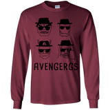 T-Shirts Maroon / YS Avengergs Youth Long Sleeve T-Shirt