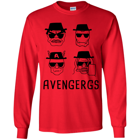 T-Shirts Red / YS Avengergs Youth Long Sleeve T-Shirt