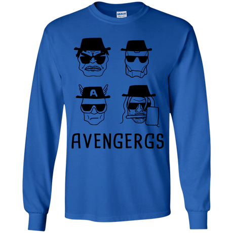 T-Shirts Royal / YS Avengergs Youth Long Sleeve T-Shirt