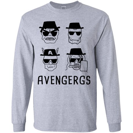 T-Shirts Sport Grey / YS Avengergs Youth Long Sleeve T-Shirt