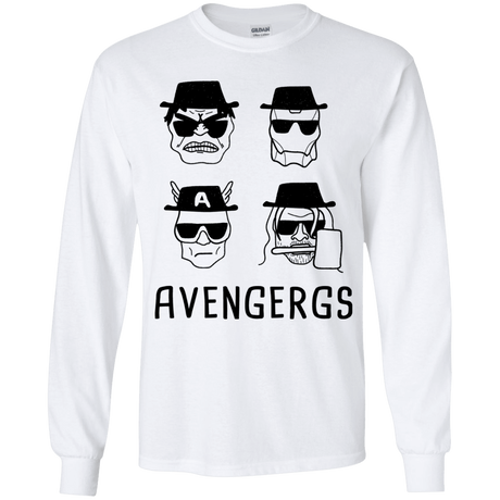 T-Shirts White / YS Avengergs Youth Long Sleeve T-Shirt