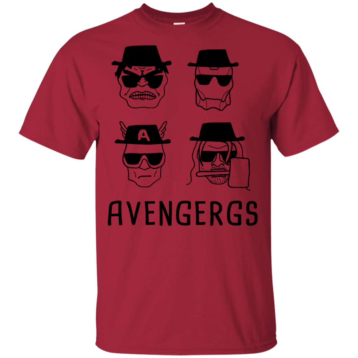 T-Shirts Cardinal / YXS Avengergs Youth T-Shirt