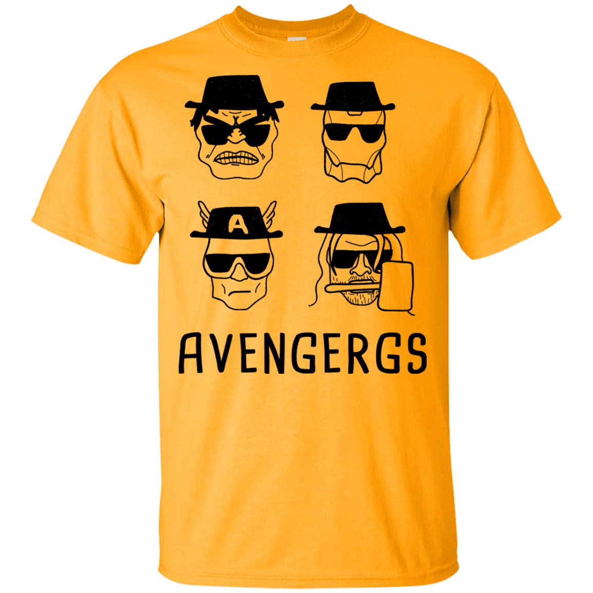 T-Shirts Gold / YXS Avengergs Youth T-Shirt