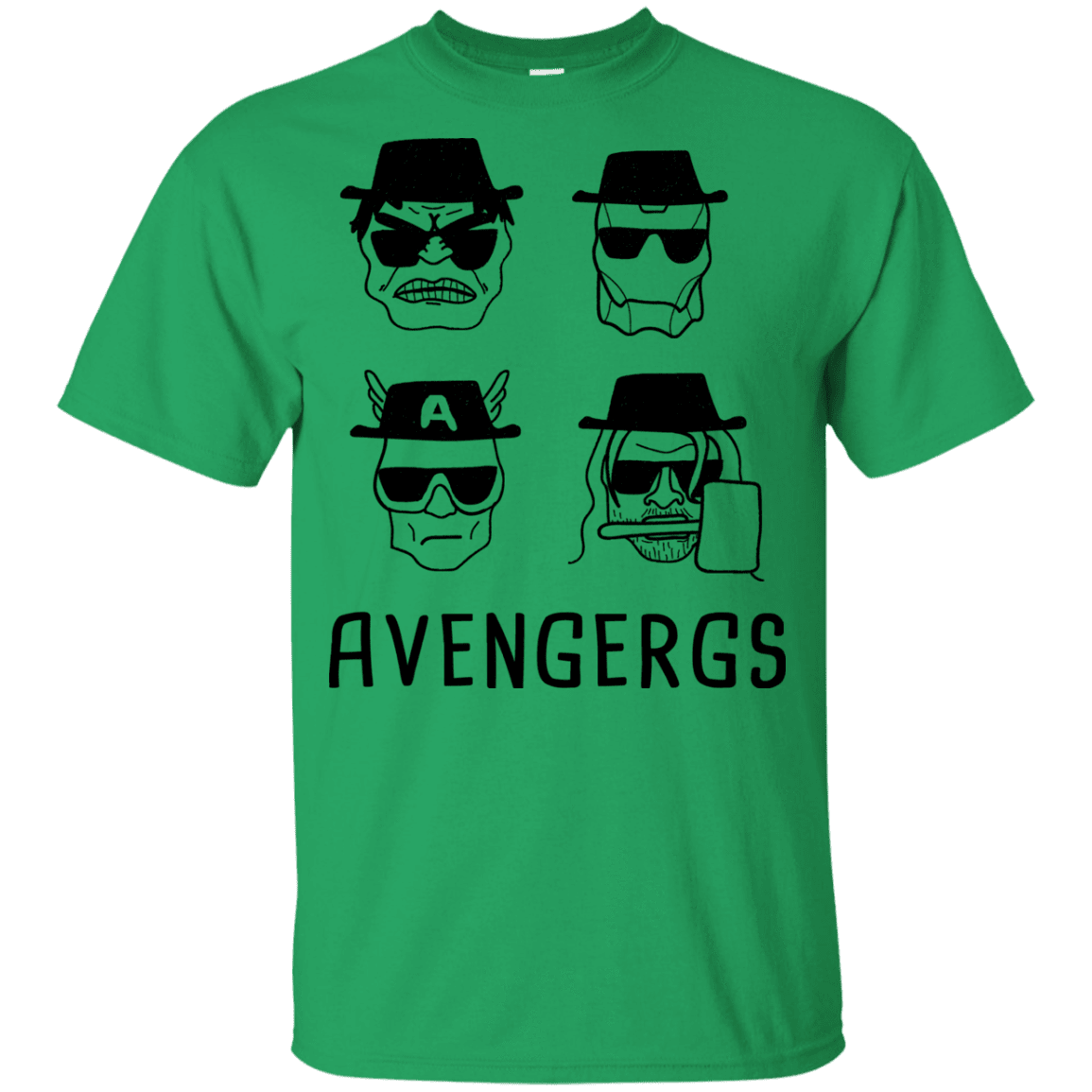 T-Shirts Irish Green / YXS Avengergs Youth T-Shirt