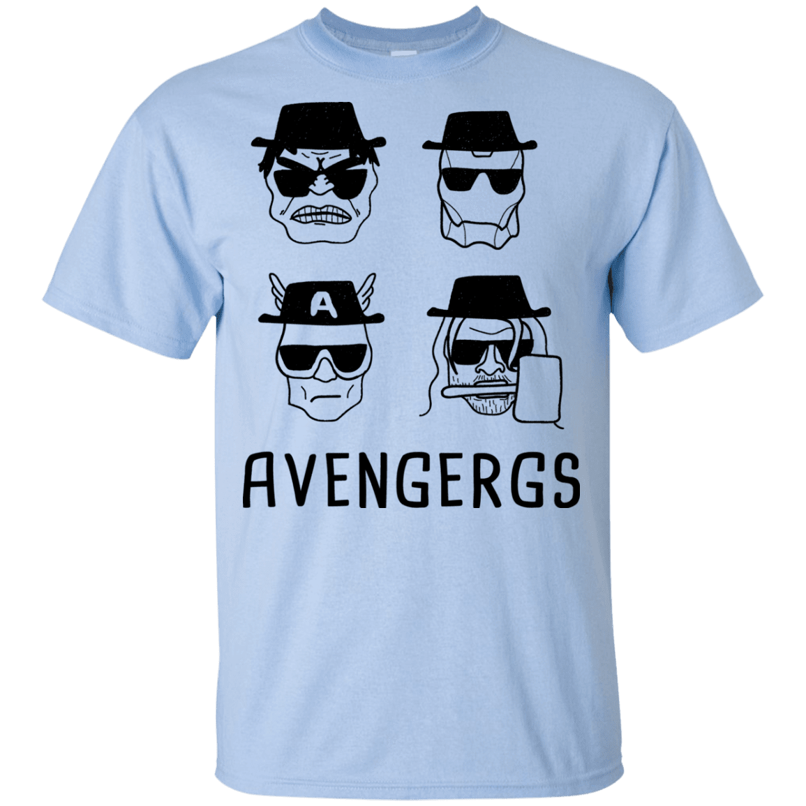 T-Shirts Light Blue / YXS Avengergs Youth T-Shirt