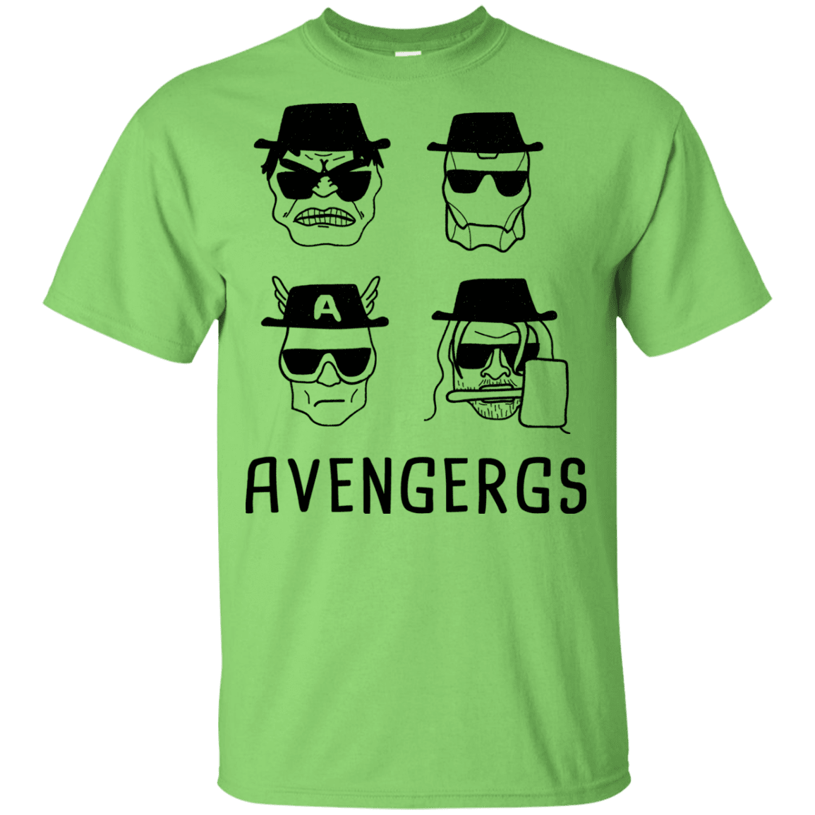 T-Shirts Lime / YXS Avengergs Youth T-Shirt