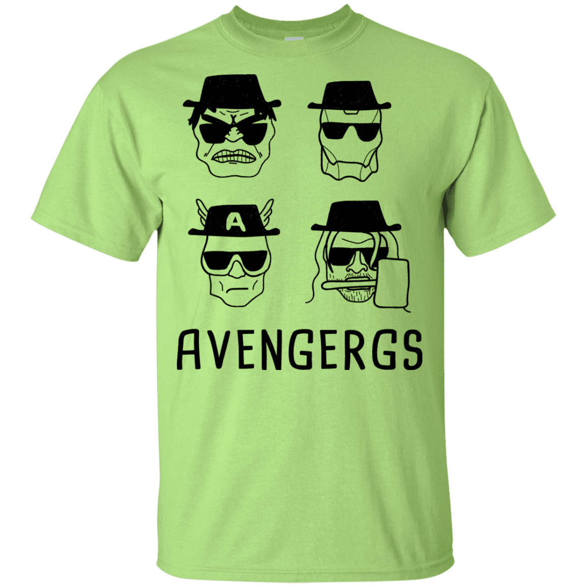 T-Shirts Mint Green / YXS Avengergs Youth T-Shirt