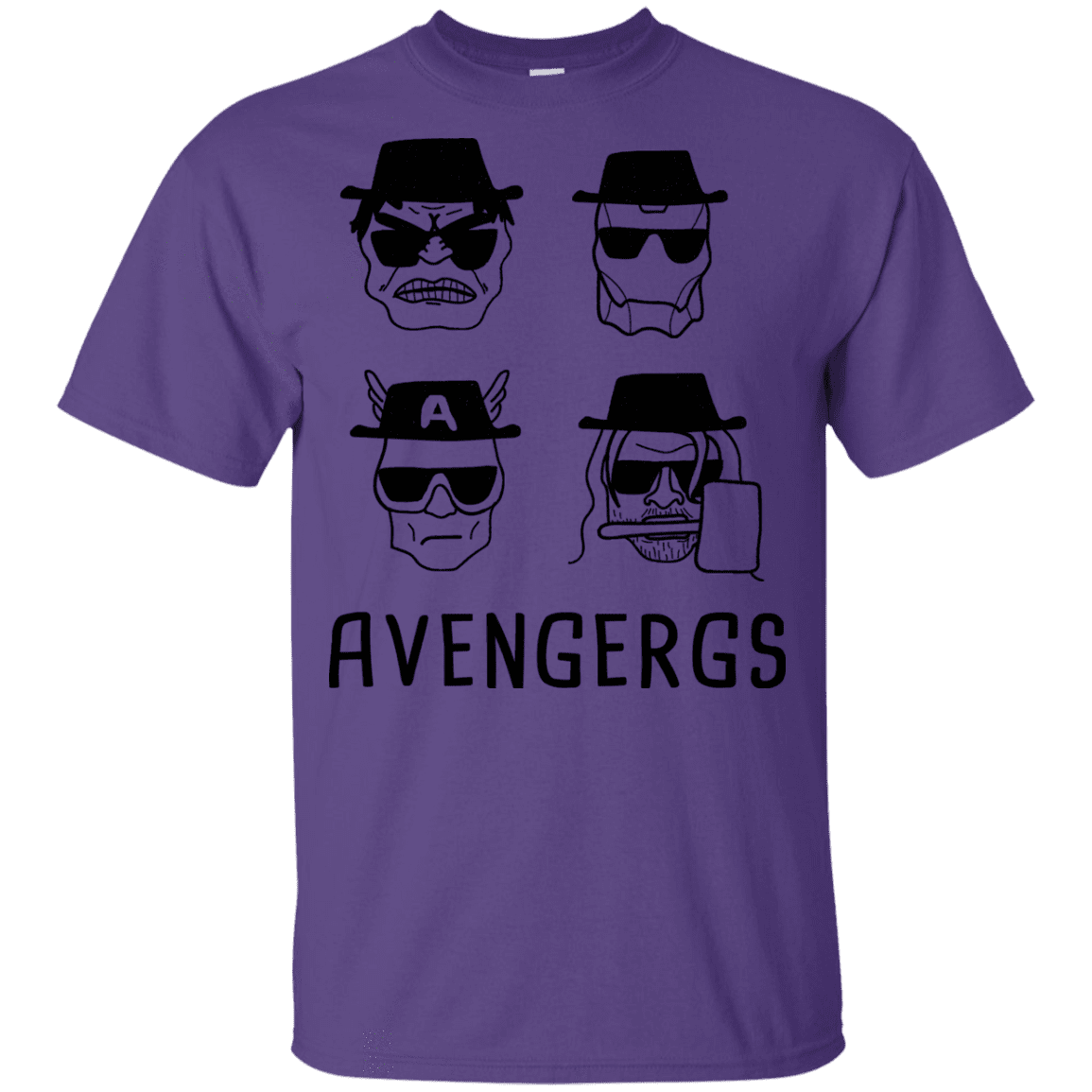 T-Shirts Purple / YXS Avengergs Youth T-Shirt