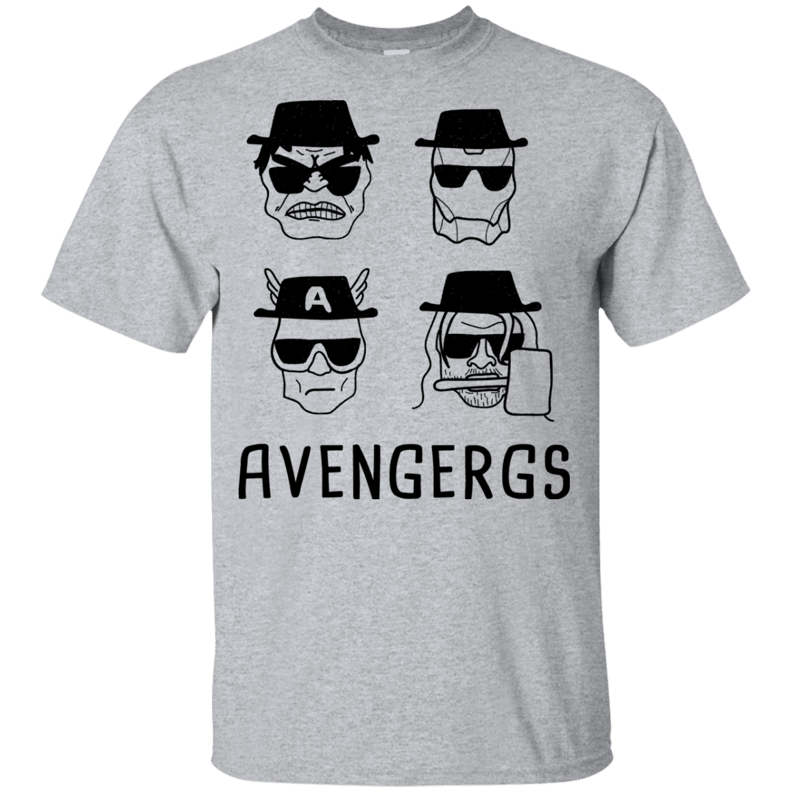 T-Shirts Sport Grey / YXS Avengergs Youth T-Shirt