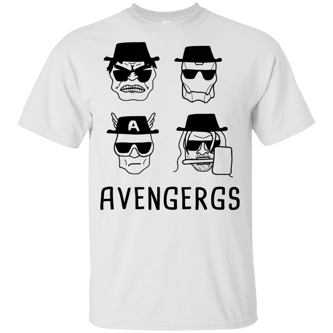 T-Shirts White / YXS Avengergs Youth T-Shirt