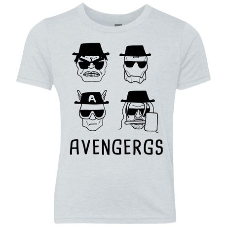 T-Shirts Heather White / YXS Avengergs Youth Triblend T-Shirt