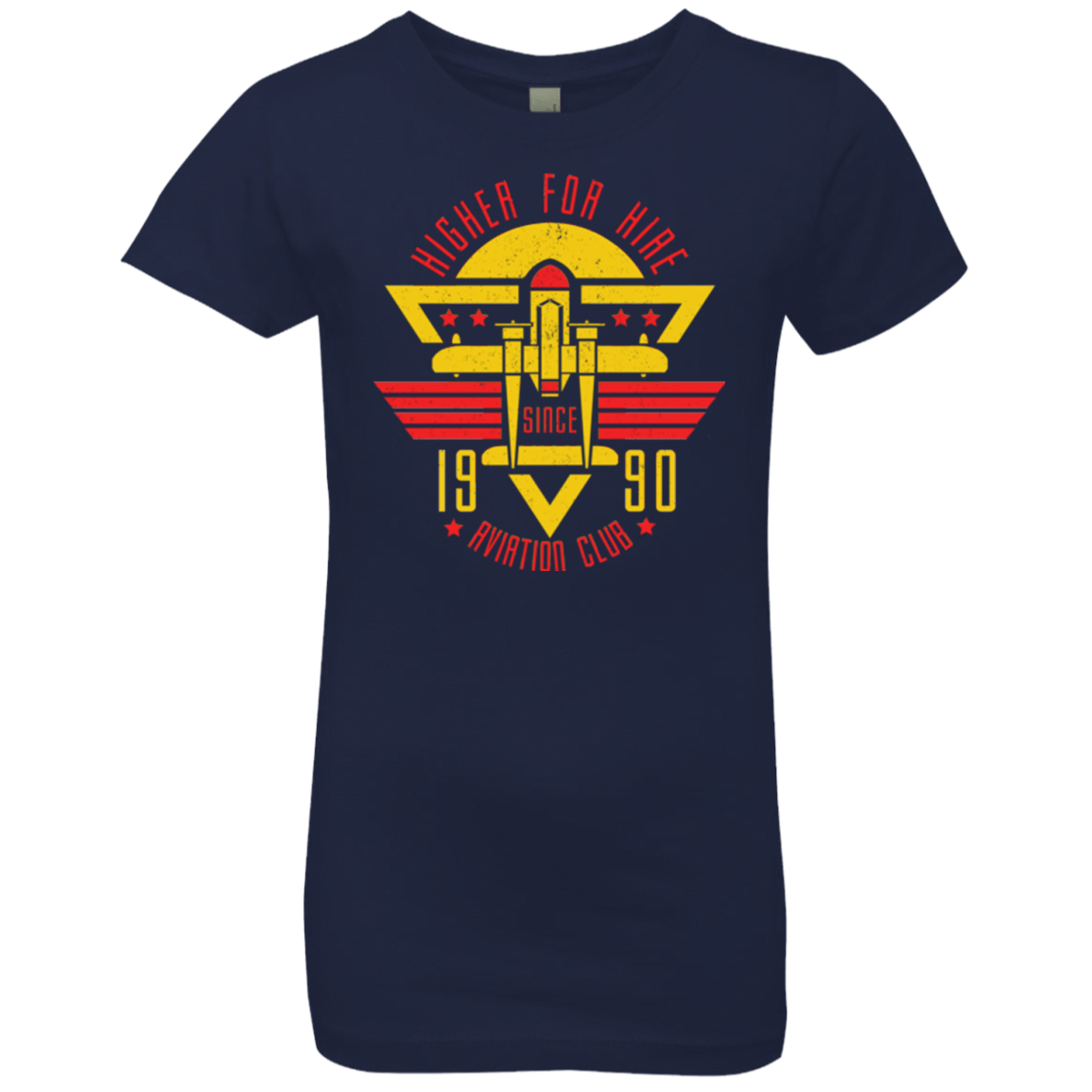 T-Shirts Midnight Navy / YXS Aviation Club Girls Premium T-Shirt