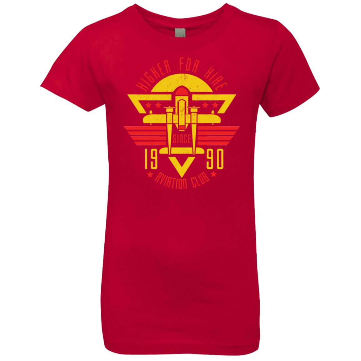 T-Shirts Red / YXS Aviation Club Girls Premium T-Shirt
