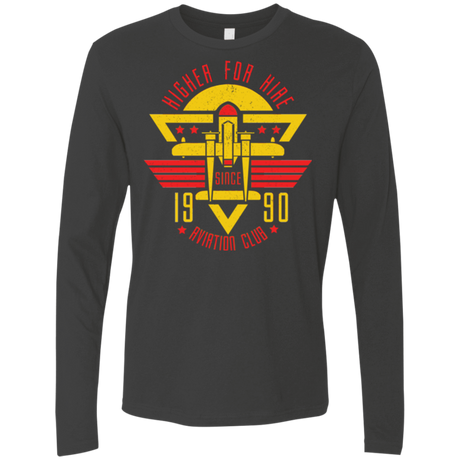 T-Shirts Heavy Metal / Small Aviation Club Men's Premium Long Sleeve