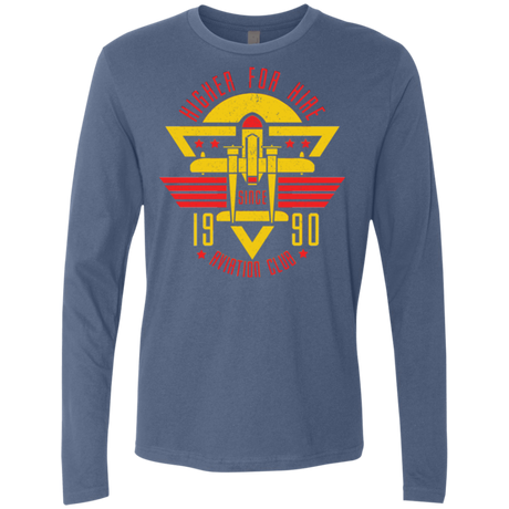 T-Shirts Indigo / Small Aviation Club Men's Premium Long Sleeve