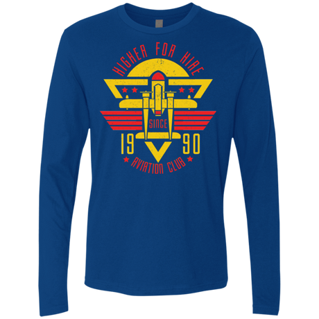 T-Shirts Royal / Small Aviation Club Men's Premium Long Sleeve