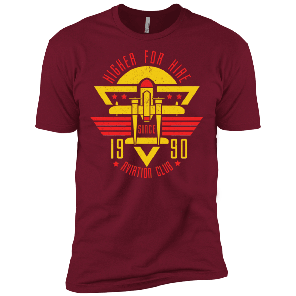 T-Shirts Cardinal / X-Small Aviation Club Men's Premium T-Shirt