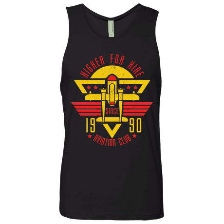 T-Shirts Black / Small Aviation Club Men's Premium Tank Top