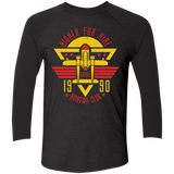 T-Shirts Vintage Black/Vintage Black / X-Small Aviation Club Men's Triblend 3/4 Sleeve