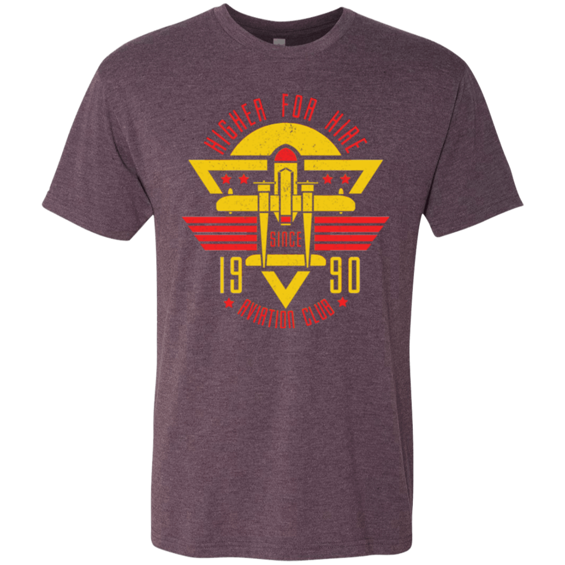 T-Shirts Vintage Purple / Small Aviation Club Men's Triblend T-Shirt