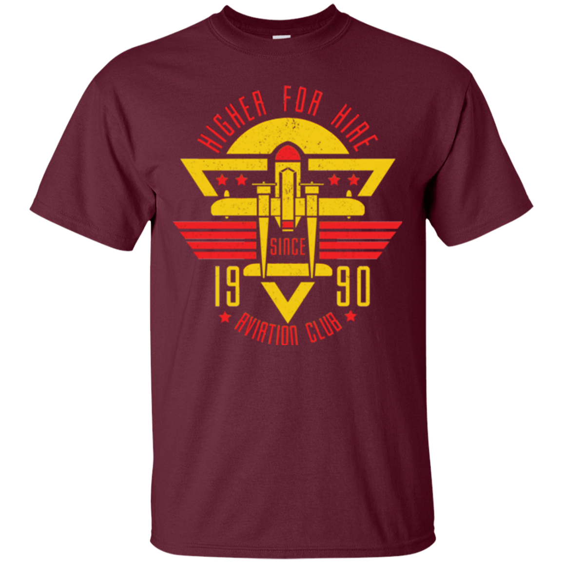 T-Shirts Maroon / Small Aviation Club T-Shirt